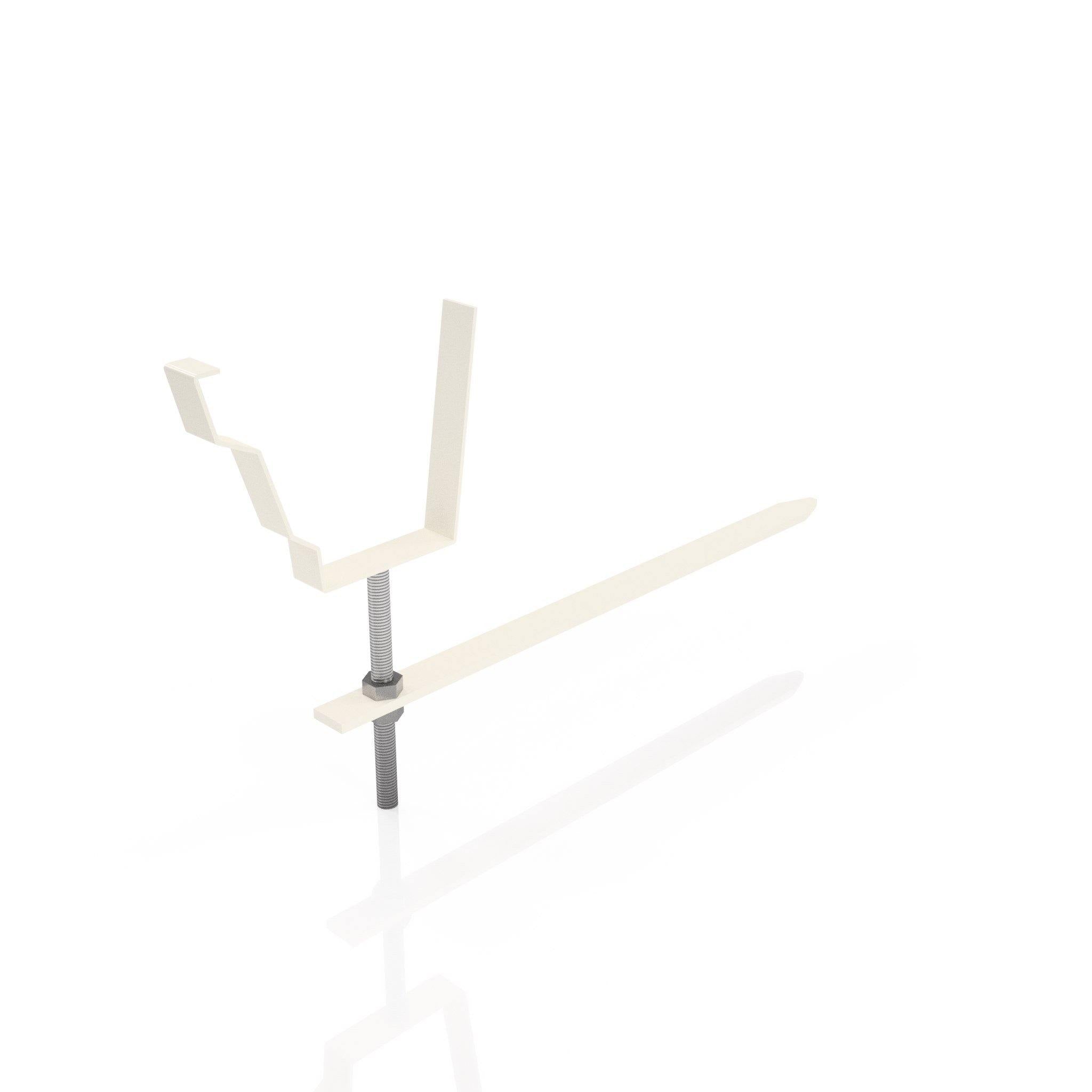 GTM16 - MOULDED GUTTER RISE AND FALL BRACKET - 125 x 100mm - Alugutter