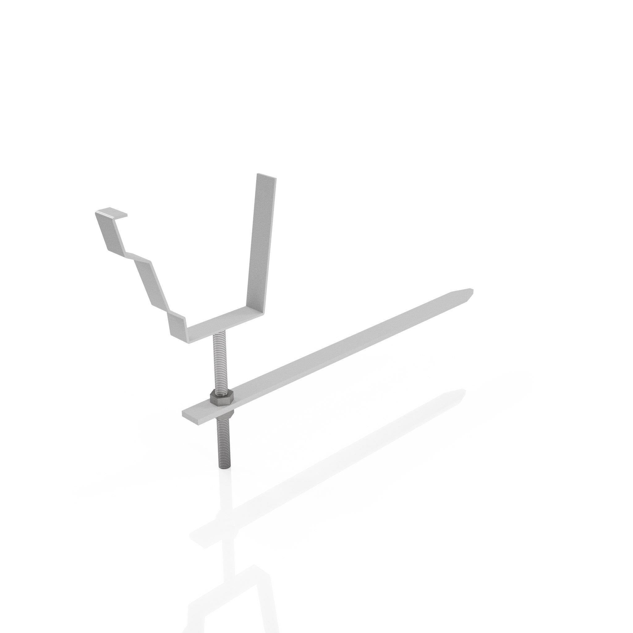 GTM16 - MOULDED GUTTER RISE AND FALL BRACKET - 125 x 100mm - Alugutter