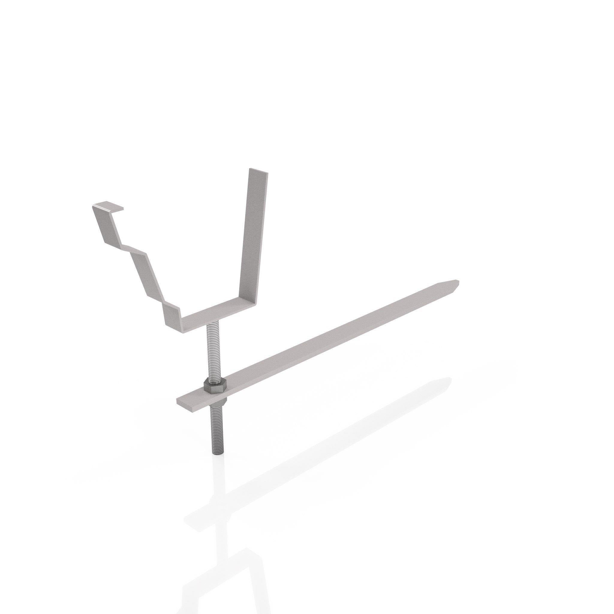 GTM16 - MOULDED GUTTER RISE AND FALL BRACKET - 125 x 100mm - Alugutter