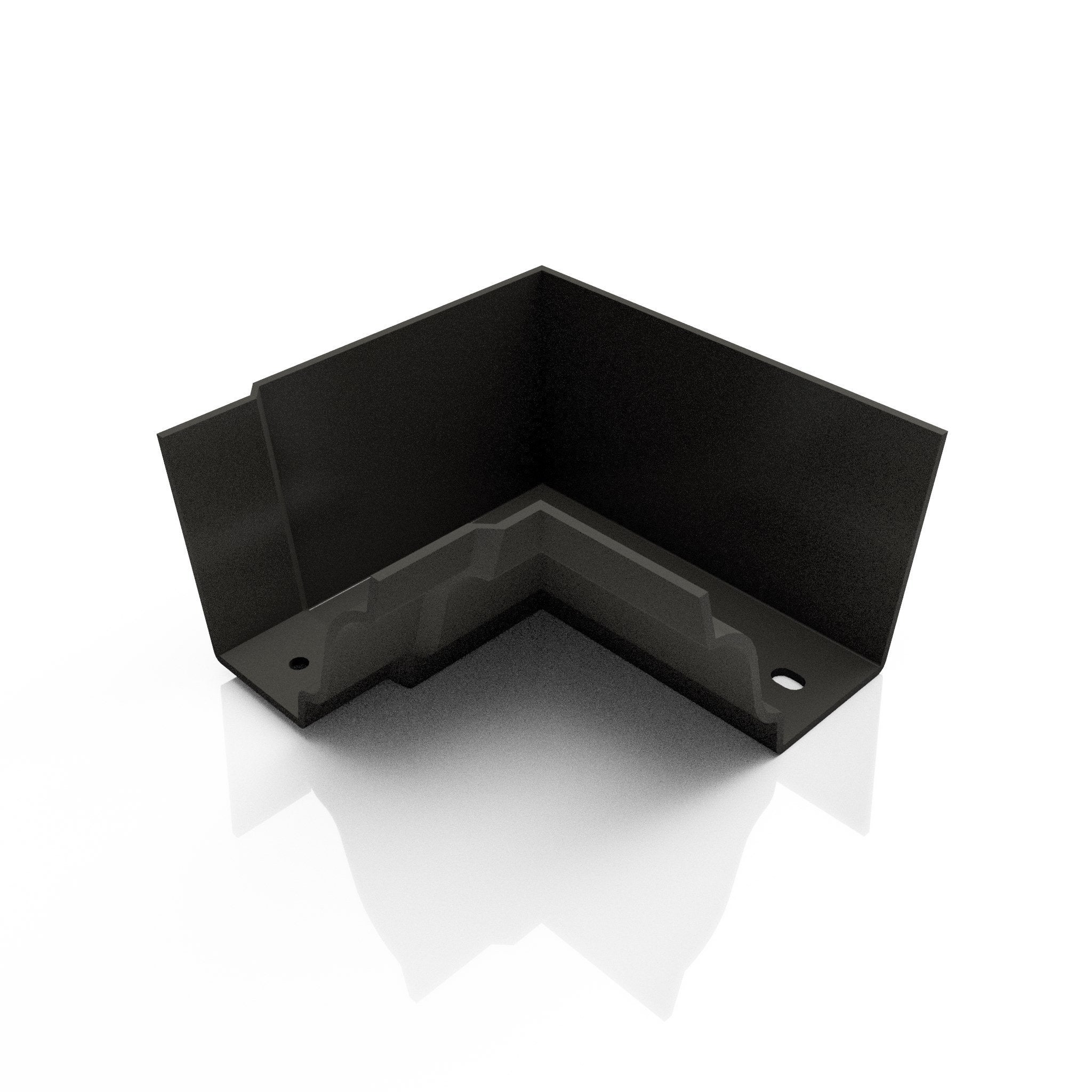 GTM8 - MOULDED GUTTER INTERNAL ANGLE 90 DEG - 125 x 100mm - Alugutter