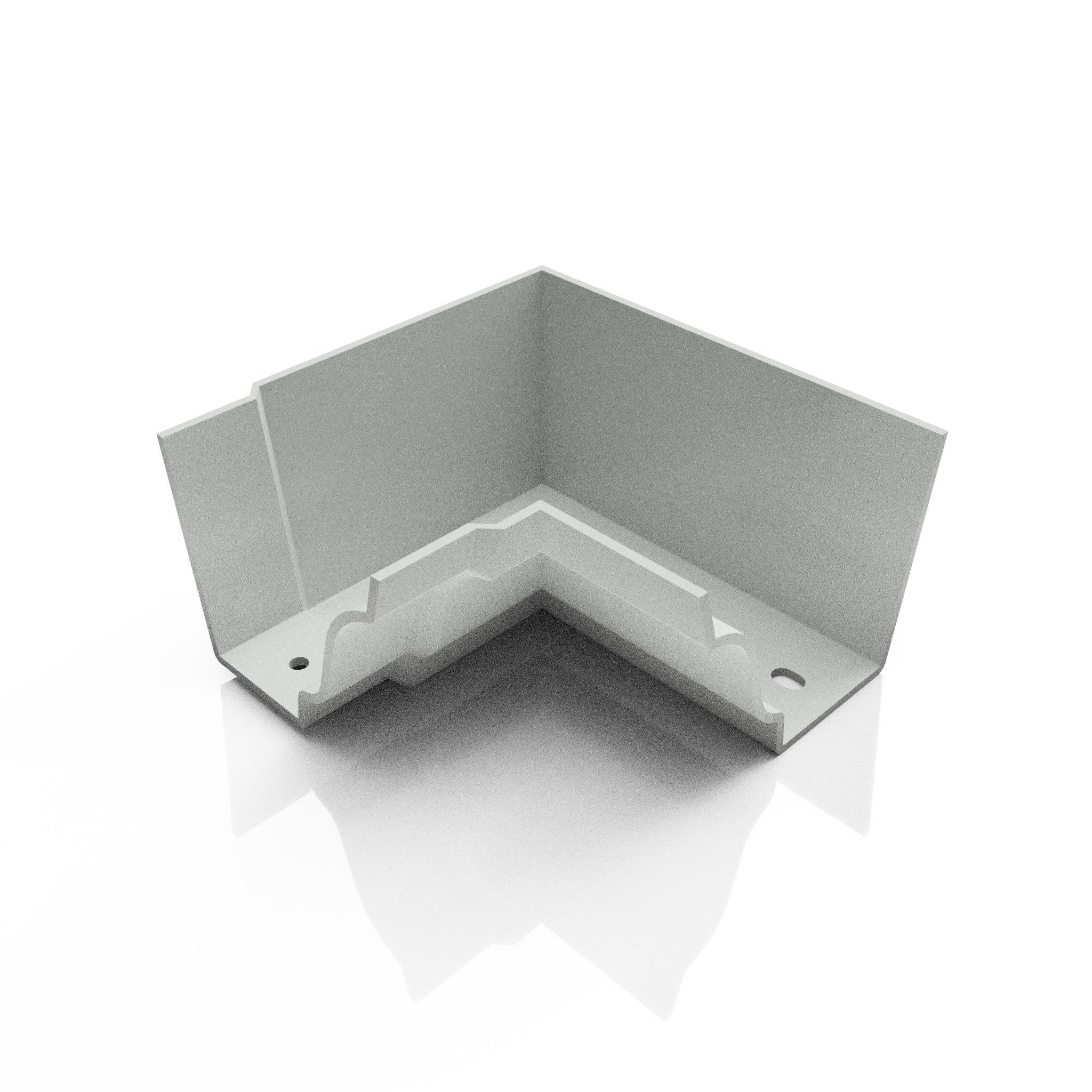 GTM8 - MOULDED GUTTER INTERNAL ANGLE 90 DEG - 125 x 100mm - Alugutter