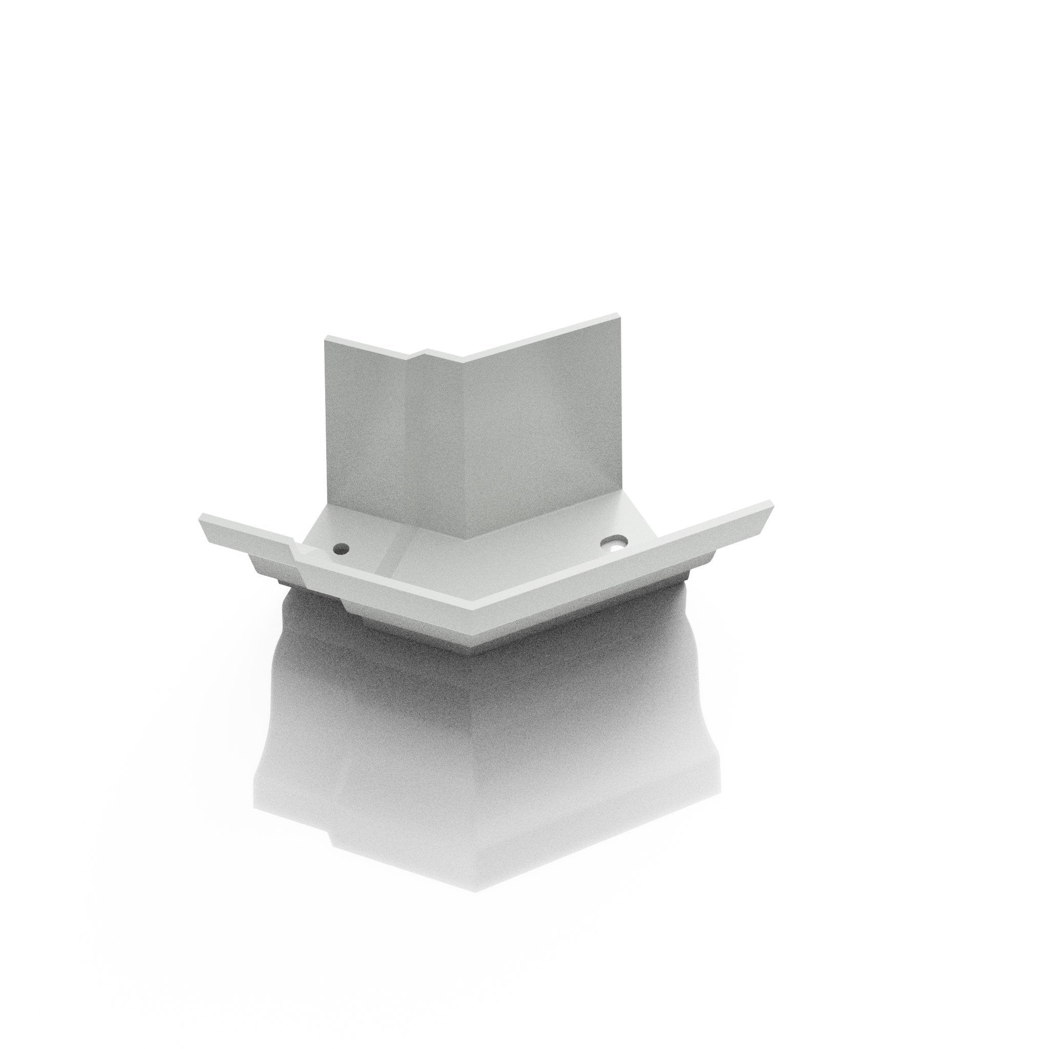 GTM9 - MOULDED GUTTER EXTERNAL ANGLE 135 DEG - 125 x 100mm - Alugutter