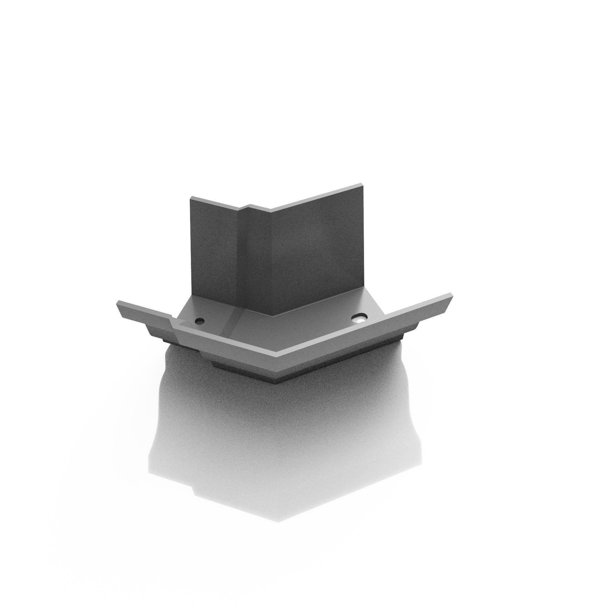 GTM9 - MOULDED GUTTER EXTERNAL ANGLE 135 DEG - 125 x 100mm - Alugutter