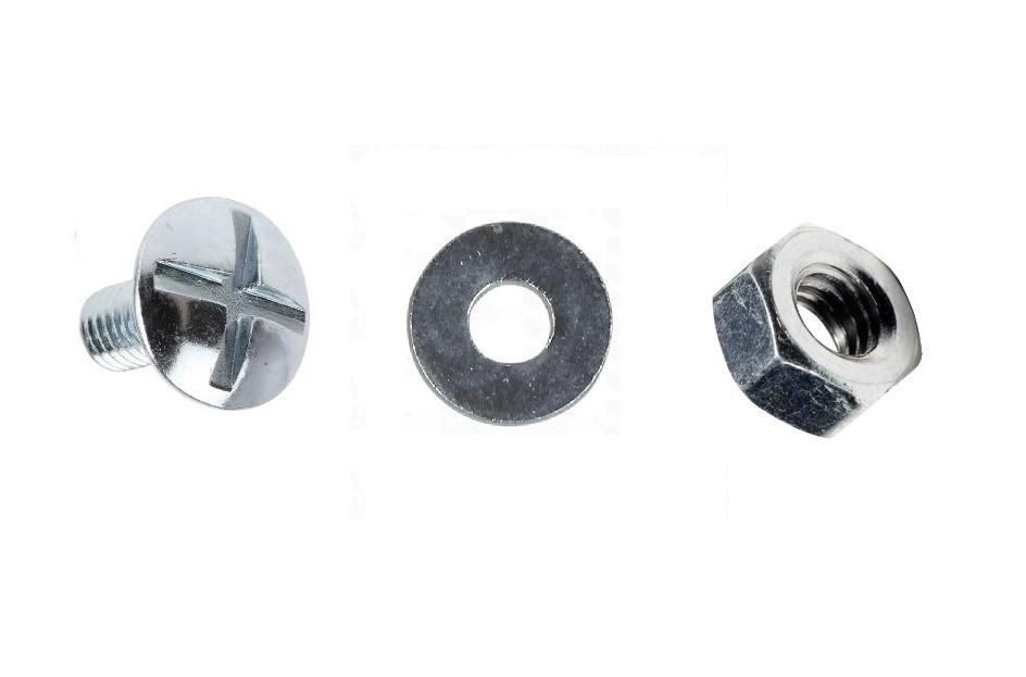 SU5 - MOULDED GUTTER M6 JOINTING BOLT, NUT & WASHER SET (QTY 50) - Alugutter