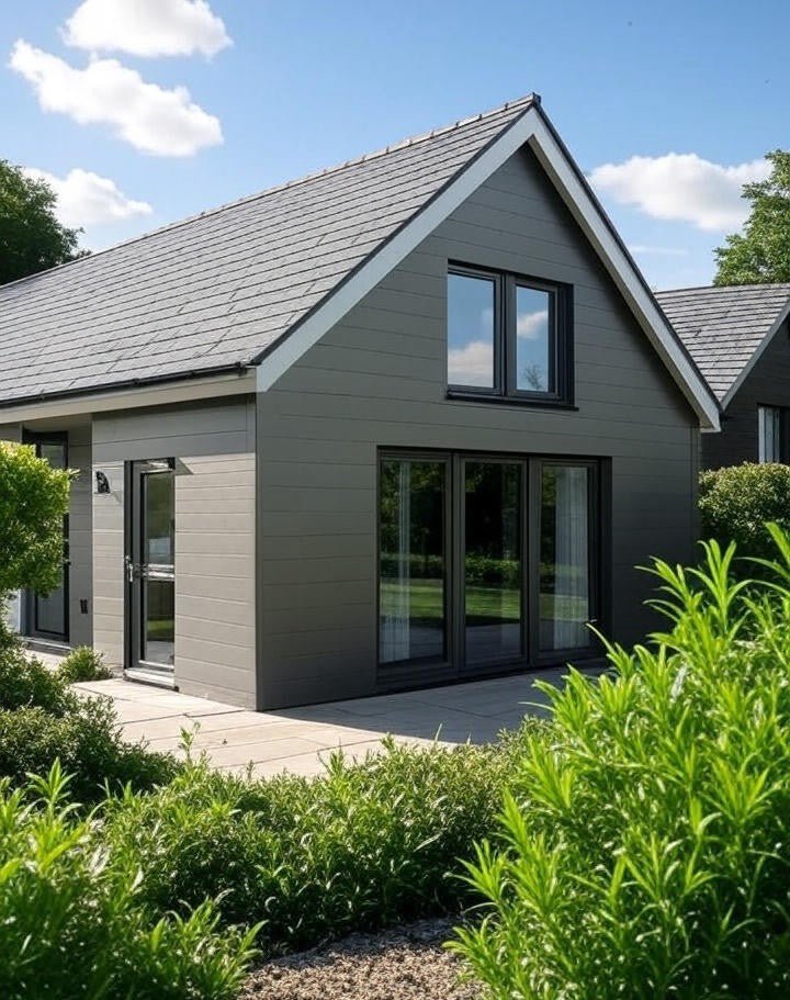 Modern house with Alugutter Aluminium Guttering