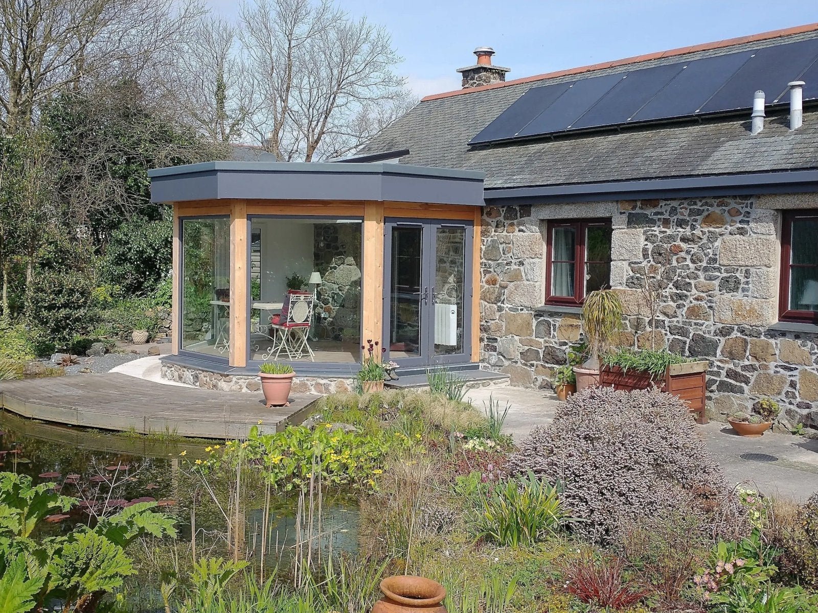 Stone Barn with Aluminium Fascia and Soffits
