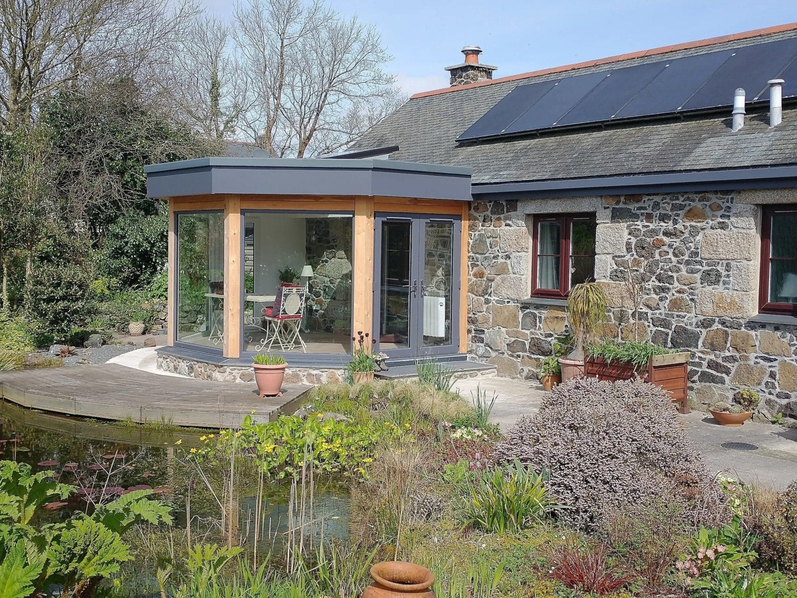 Stone Barn with Aluminium Fascia and Soffits