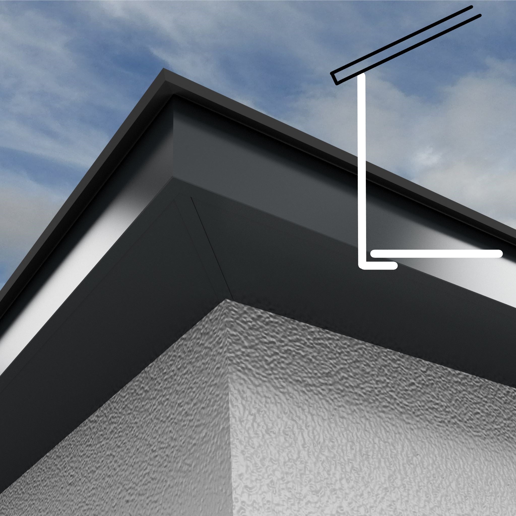 L RETURN ALUMINIUM FASCIA BOARDS | Alugutter