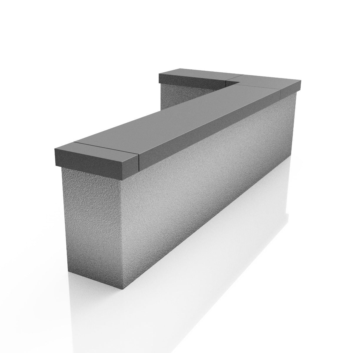 Aluminium copings for parapet walls