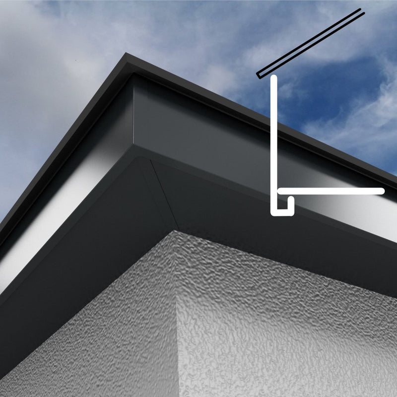 U return aluminium fascia boards