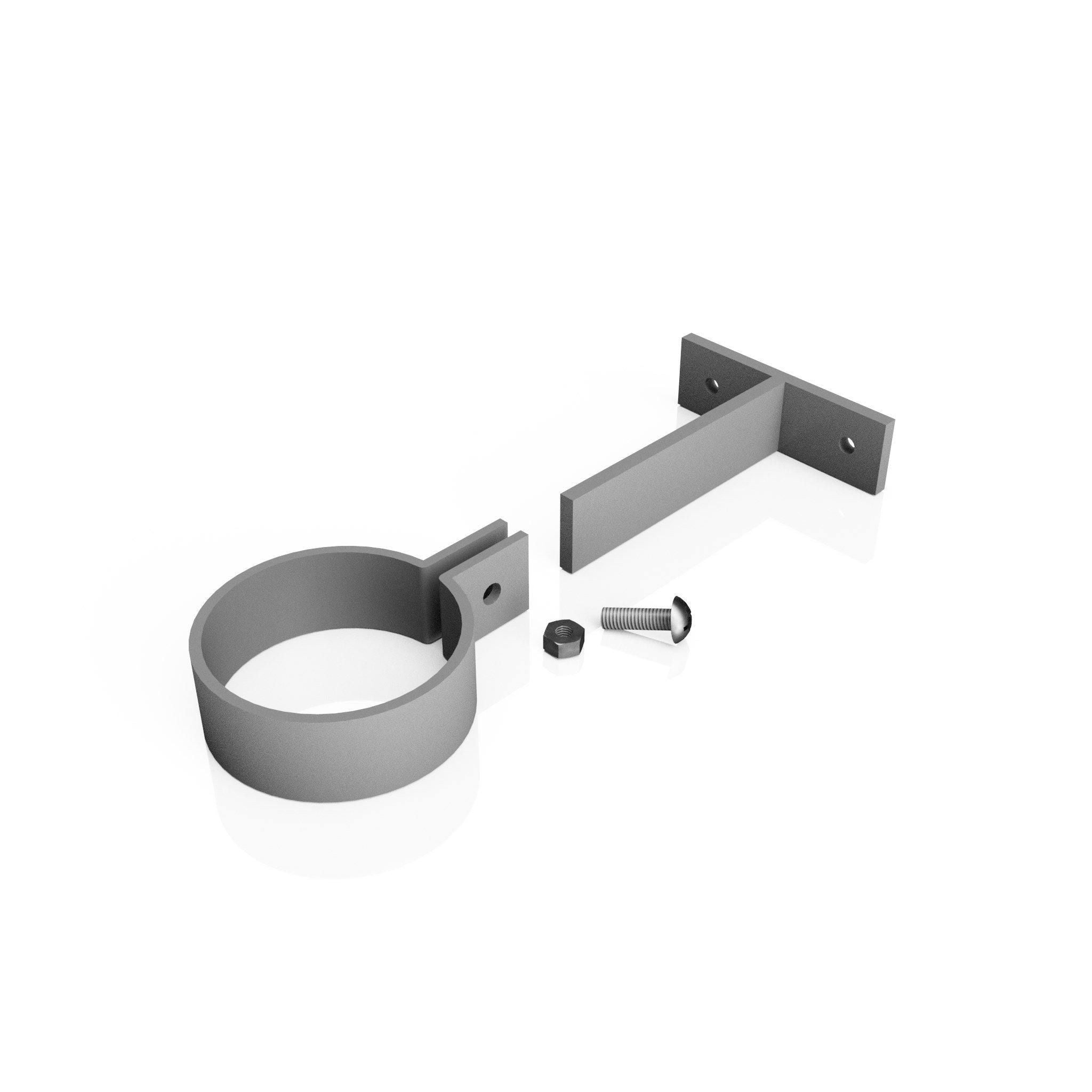 DF633 - ADJUSTABLE PIPE CLIP - 63mm DIA - Alugutter