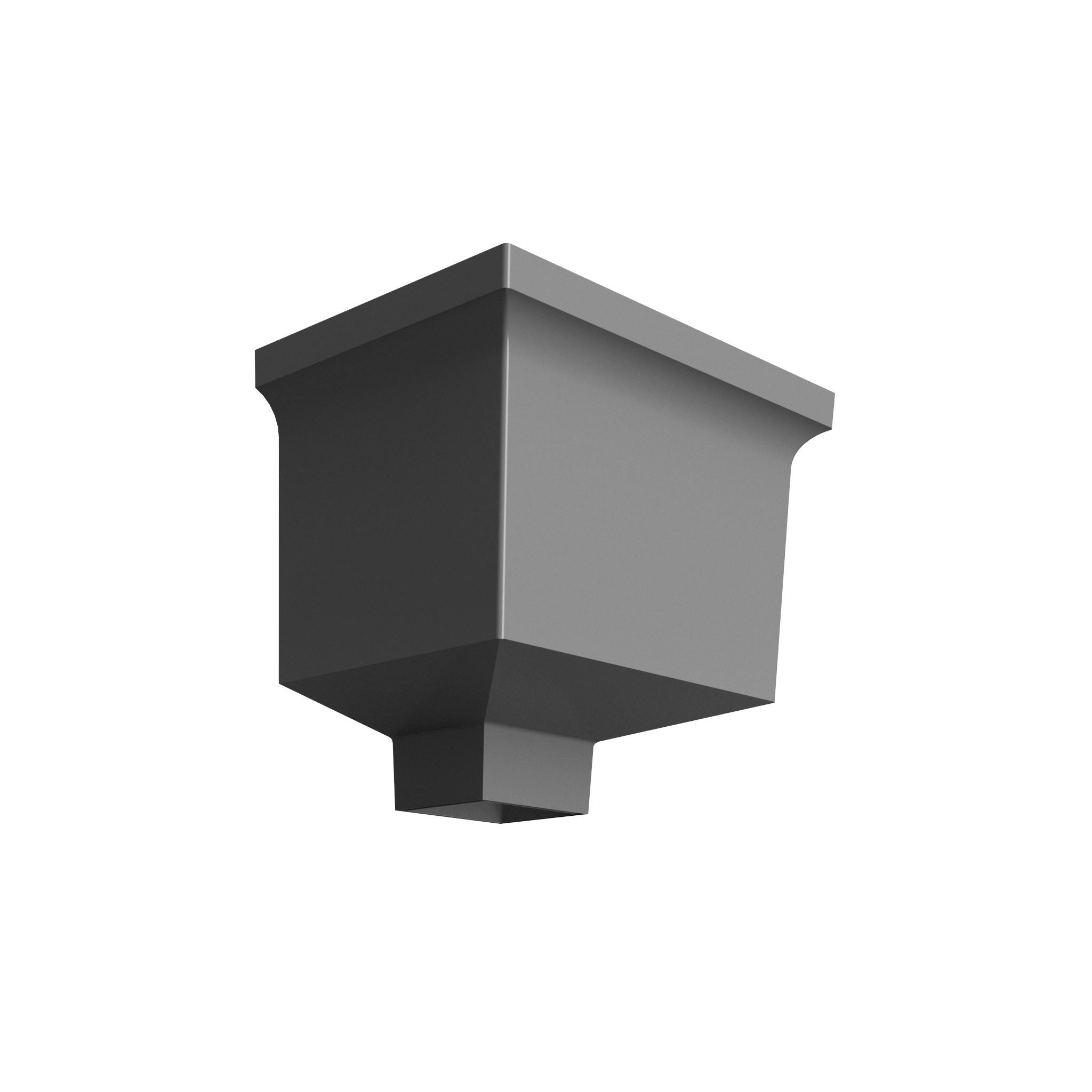 DT7212 - ALUMINIUM HOPPER HEAD 255mm(w) x 175mm(d) x 175mm(h) - 72x72mm - Alugutter