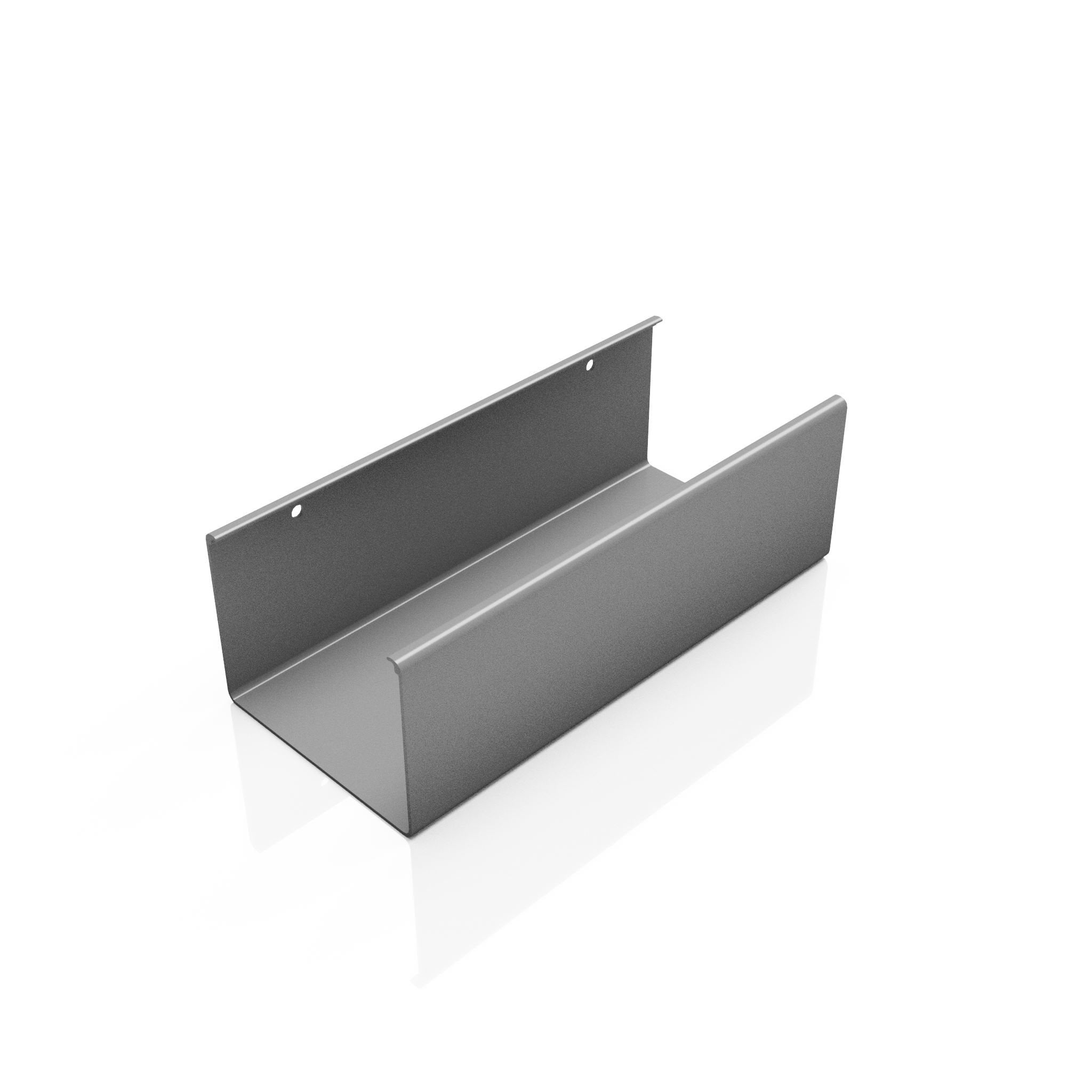 GB1 - BOX ALUMINIUM GUTTER LENGTH - 135 x 100mm x 3m - Alugutter