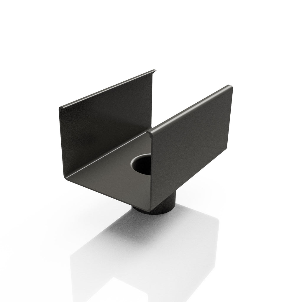 Aluminium Box Gutter Outlet 63mmØ - 135x100mm
