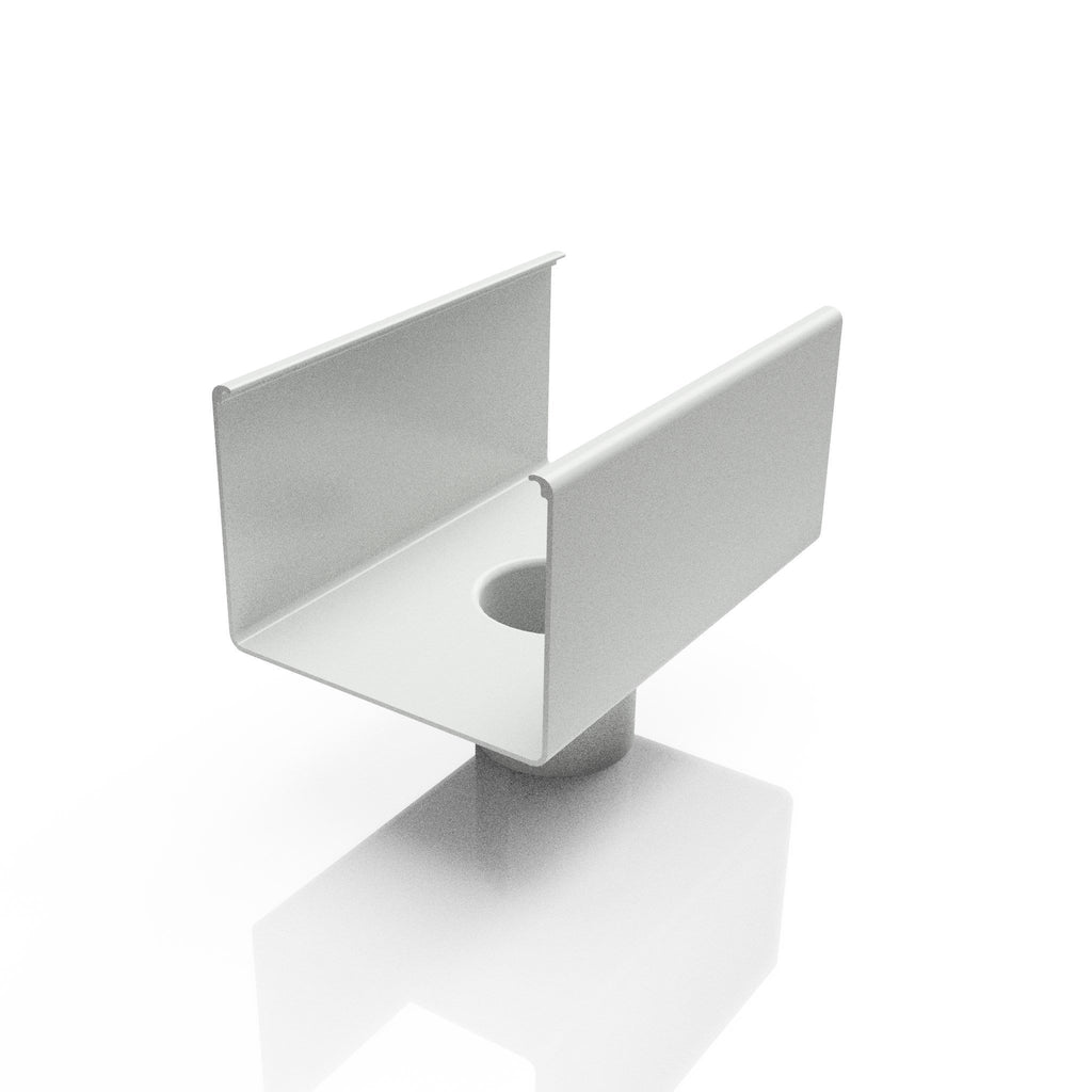 Aluminium Box Gutter Outlet 63mmØ - 135x100mm