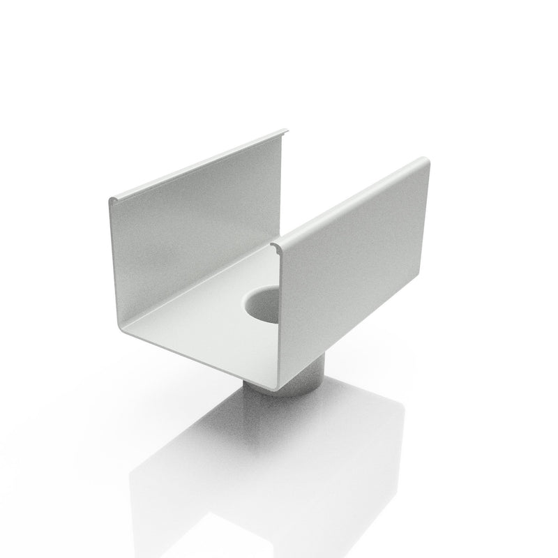 Aluminium Box Gutter Outlet 63mmØ - 135x100mm