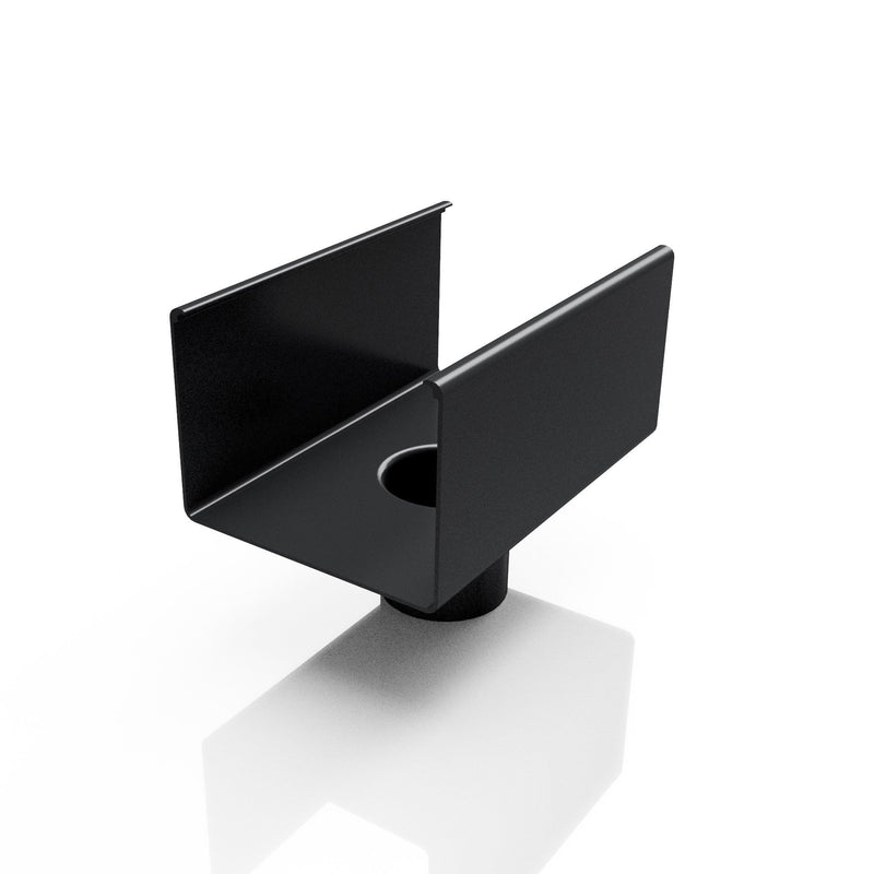 Aluminium Box Gutter Outlet 63mmØ - 135x100mm