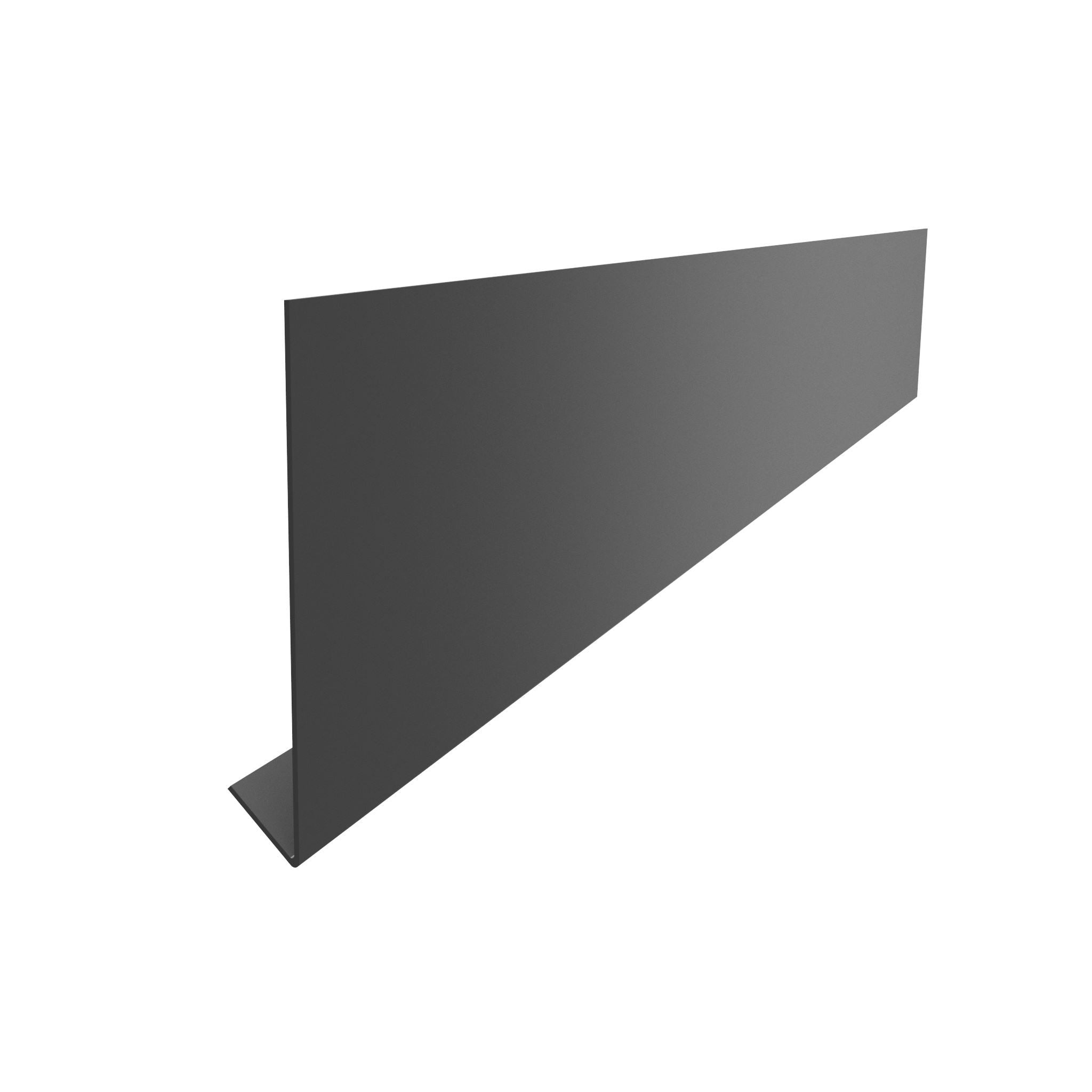 V RETURN ALUMINIUM FASCIA BOARD (30mm Return, 45 Deg) - 3m - Alugutter